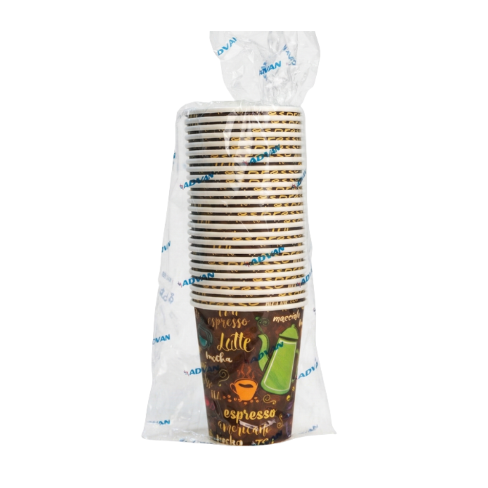 Vaso de Polipapel Riacorp 8 oz sin Tapa Paquete X 25un.