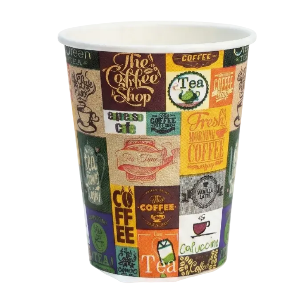 Vaso de Polipapel Riacorp 8 oz sin Tapa Paquete X 25un.