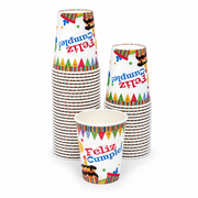 Vaso de Polipapel con Diseño 8 oz sin Tapa Paquete X 25un.