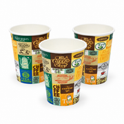 Vaso de Polipapel con Diseño Coffe 8 oz sin Tapa Paquete X 50 un.