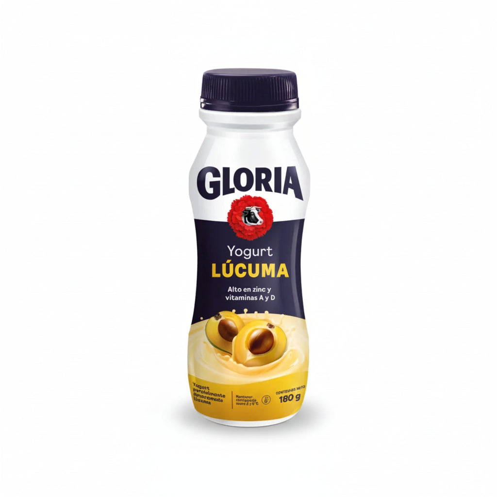 Yogurt Gloria Sabor Lúcuma Botellita Personal 180gr
