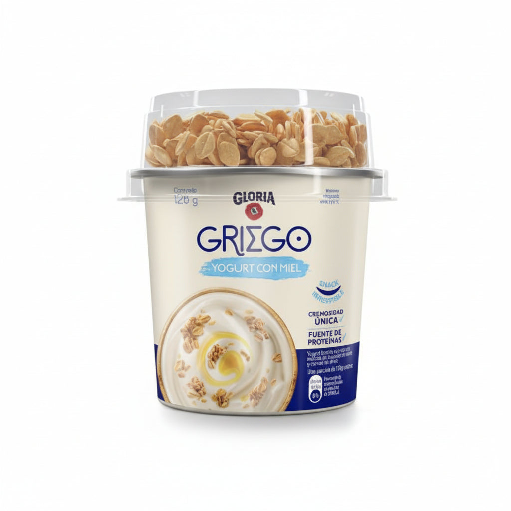 Yogurt Griego Gloria con Miel Vaso 128gr