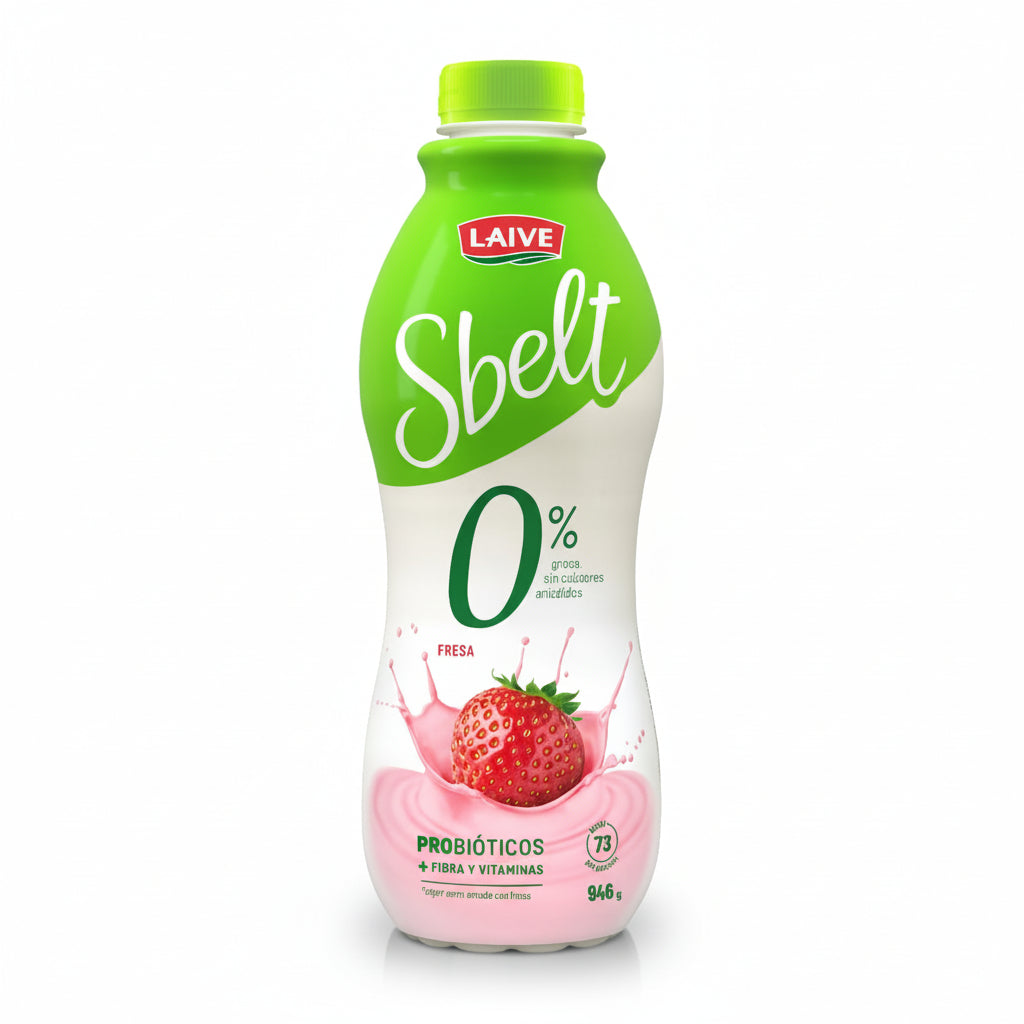 Yogurt Laive Sbelt Sabor Fresa Bolla 946gr