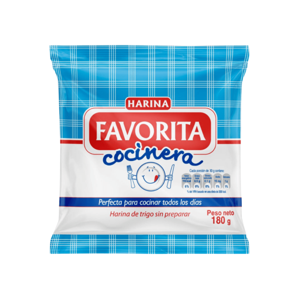 Harina Favorita sin Preparar Sobre 180gr