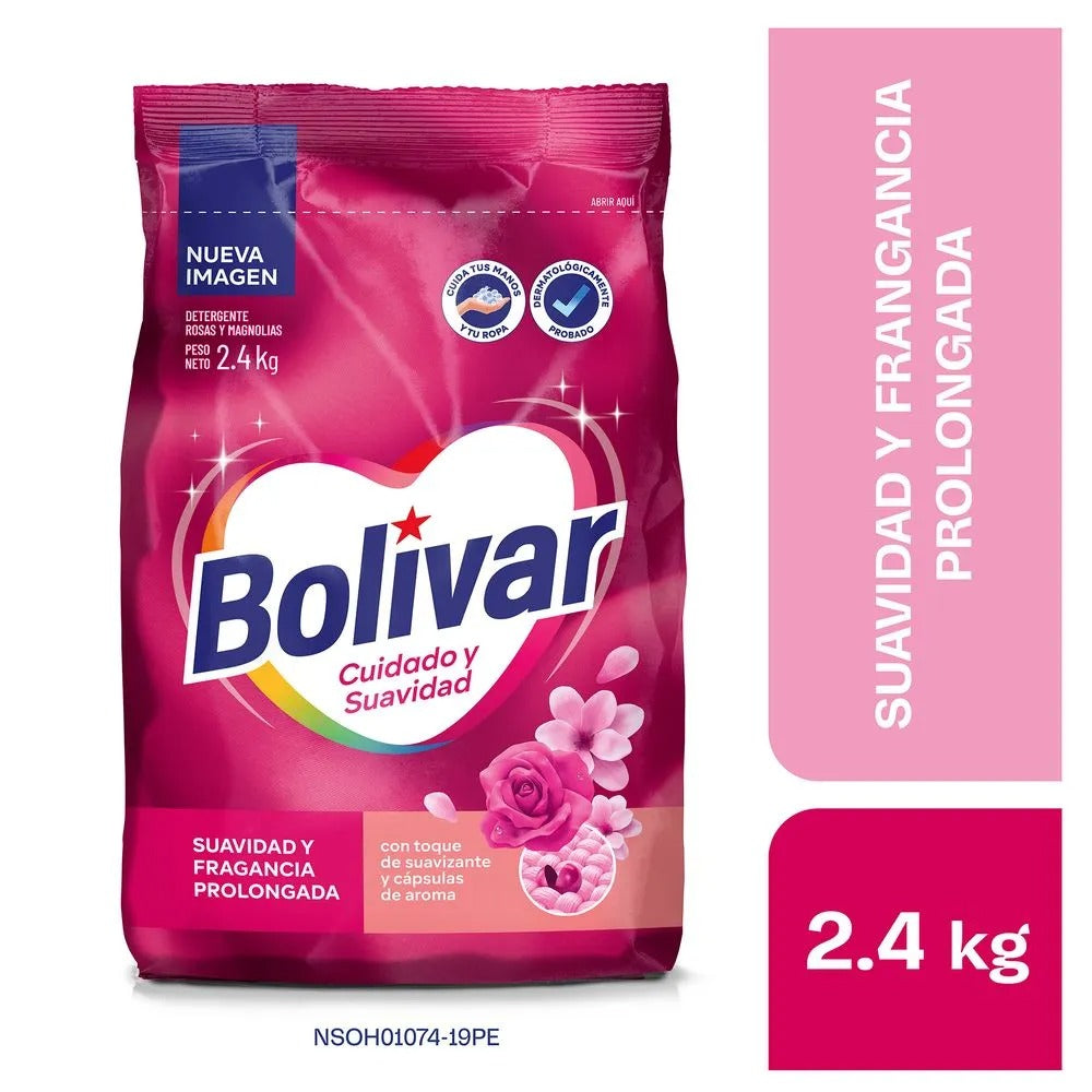 Detergerte en Polvo Bolívar Cuidado Y Suavidad 2.4Kg