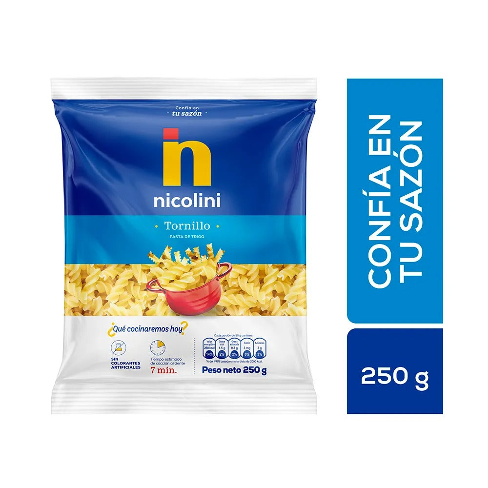Fideos Nicolini Tornillo 250Gg