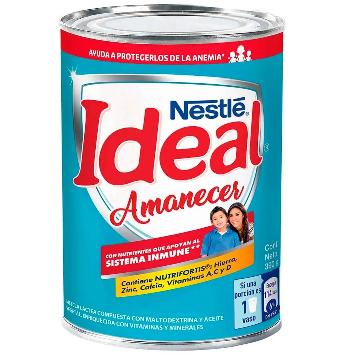 Mezcla Láctea Ideal Amanecer Lata 390g