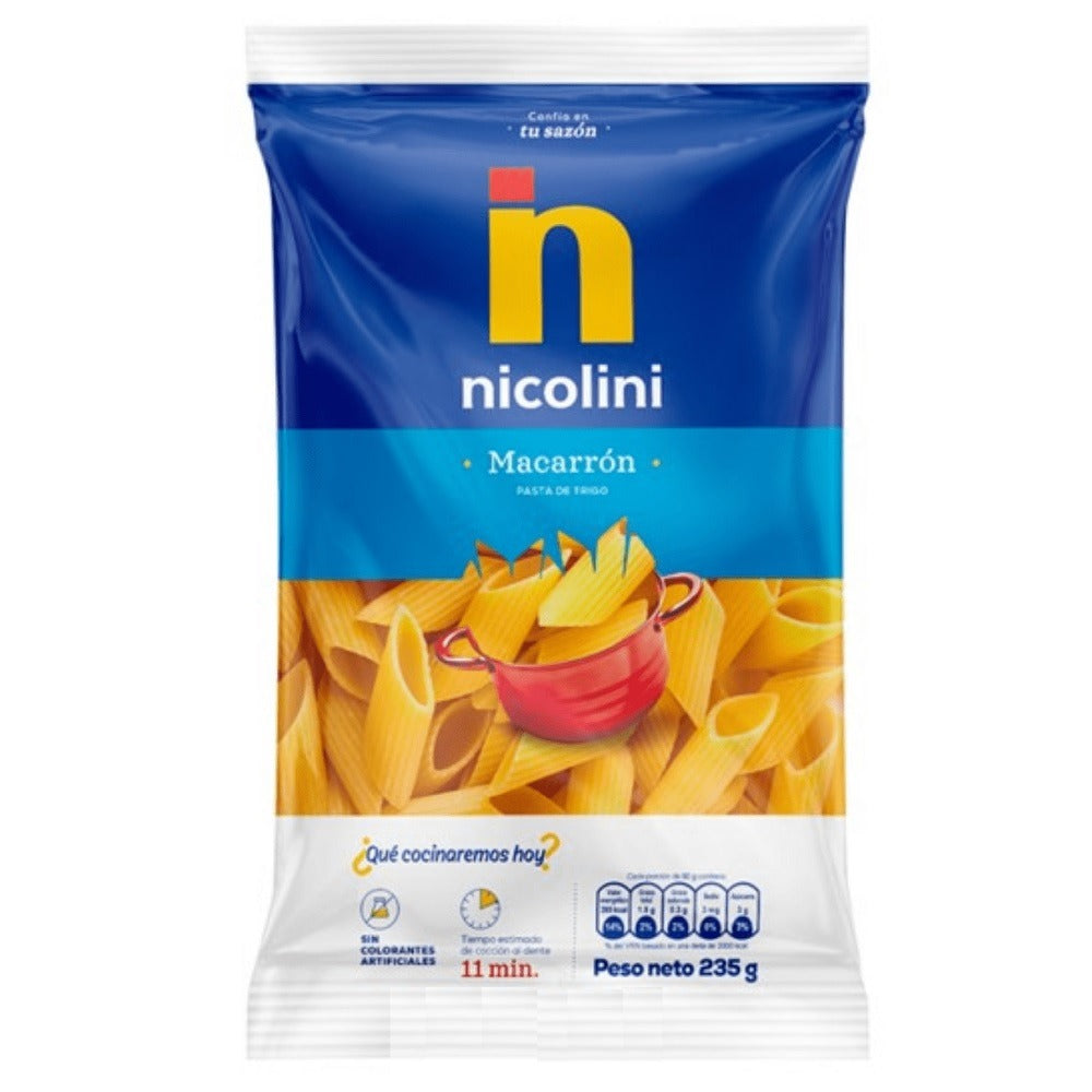 Fideos Nicolini Macarron 250g