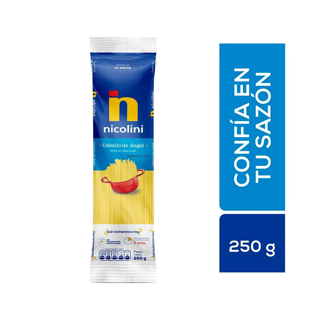 Fideos Nicolini Cabello De Ángel Bolsa 250g