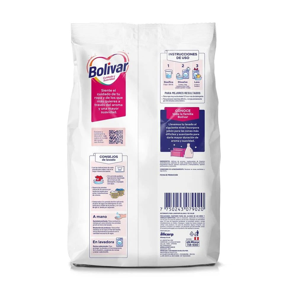 Detergerte en Polvo Bolívar Cuidado Y Suavidad 2.4Kg