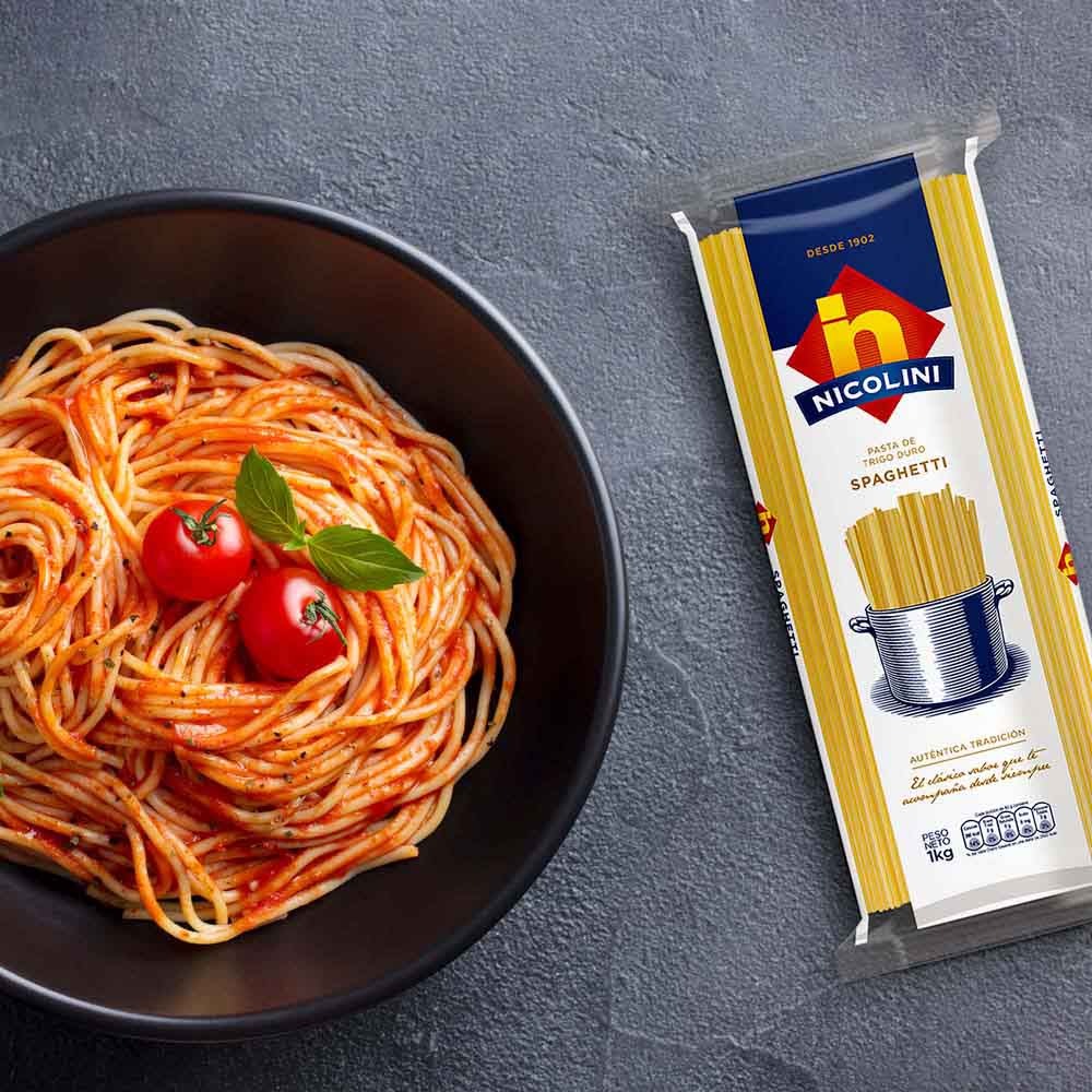 Fideos Nicolini Spaghetti Bolsa 1K