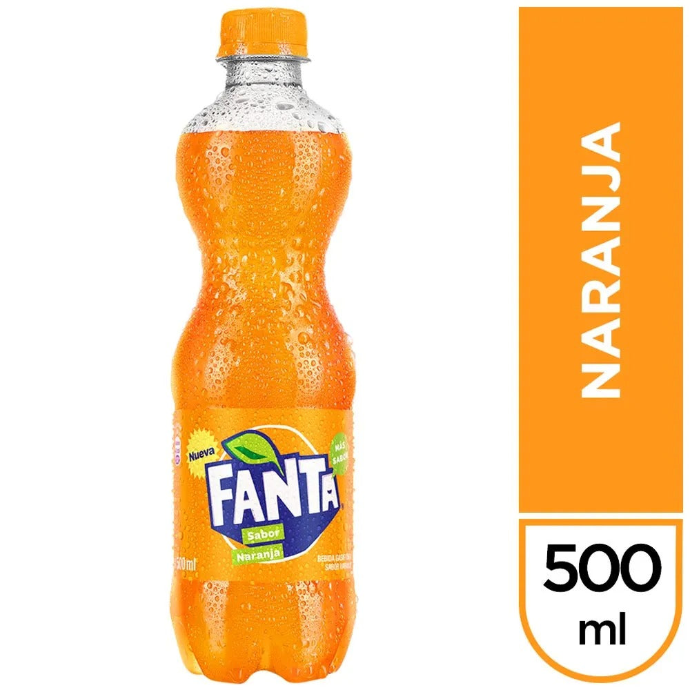 Gaseosa Fanta Naranja Botella 500ml