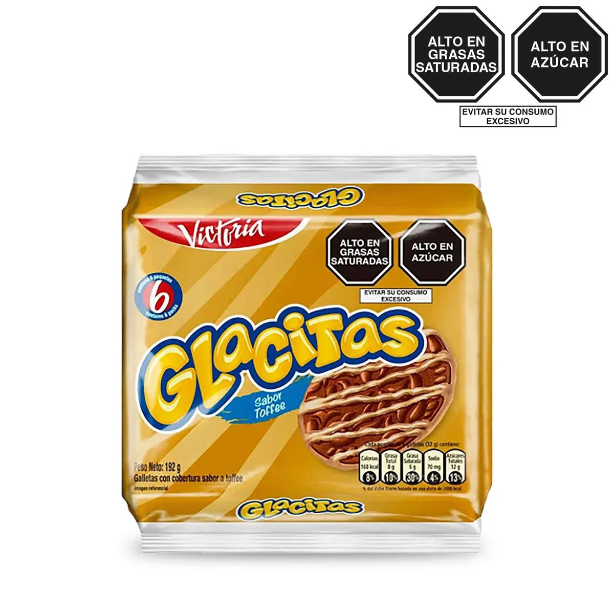 Galletas Glacitas Toffee Bolsa 6 Und 192G